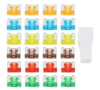 ECSiNG 120pcs 32V Automotive APS ATT Low Profile Mini Blade Fuses 5A 7.5A 10A 15A 20A 30A Suitable for Car SUV Trucks Boats Motorcycles