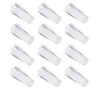 ECSiNG 12PCS Pull Cord Tassel Tranparent Plastic Drawstring Knobs Repair Pull Ends for Blinds Pull Cords Roman Shades Curtain Decoration