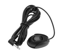 ECSiNG 1Pc Car Navigation GPS Radio DVD Adhesive Microphone 3.5mm Plug Cable Length 3 Meters Suitable For Installation On Sun Visor Clips Dashboard Mounts