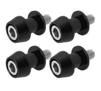 ECSiNG 2 Pair M10 Motorcycle CNC Swingarm Spool Stand Screw Motorcycle Starting Frame Screw 10mm High Precision Racing Adapter for Assembly Stand, Black