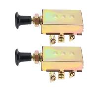 ECSiNG 2 Pieces 3-Stage Car Pull Switch Horn Headlight Modification Switch for Tractors Excavators Automobile Agricultural Vehicle with 20A Fuse