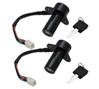 ECSiNG 2 Set Motorcycle 6 Wires Ignition Switch Lock Set Motorcycle Security Ignition Switch Lock with Keys Compatible with Suzuki GS125