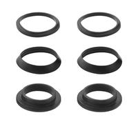 ECSiNG 2 Set Seal Set for 1 ¼ Inch Siphon Rubber Seal Flat Wedge Seal Replacement for 1 1/4 Inch Drain Pipe Sink Odour Trap Siphon Tube Siphon Bottle Siphon Black