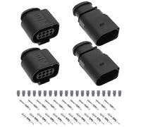 ECSiNG 2 Sets 8 Pin Male Female Plug Connector 1J0973714 1J0973814 for Car Sensor Connection Plugs Repair Replacement Parts Automotive Components