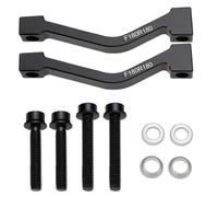 ECSiNG 2 Sets Bike Disc Brake Adapter Bike Post Mount 180mm Disc Brake Adapter Brake Caliper Adapter with Bolts for Mountain Bike Black