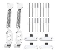 ECSiNG 2 Sets Car Boot Springs Hood Lock Rally Kit Stainless Steel Engine Mounts Competition Bonnet Boot Spring Kit Automotive Accessories