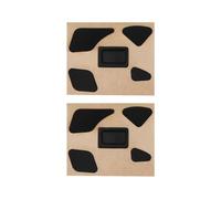 ECSiNG 2 Sets of Mouse Feet Compatible with Razer Naga Pro Thickness 0.6mm Mouse Skates PTFE Replacement Pad Skates Glide Feet Black