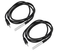 ECSiNG 2 x DS18-B20 Temperature Sensors from -10°C to 85°C with 2.5mm Connector 1M Compatible with Sonoff TH10/16