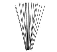 ECSiNG 20Pcs 0.4mm Hearing Amplifier Cleaner Needle Useful Hearing Aid Cleanings Tool Plastic Hearing Aid Cleaning Tubes Accessories Black