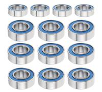 ECSiNG 20Pcs RC Car Rubber Sealed Ball Bearings Kit 6x12x4mm 5x8x2.5mm Compatible with Super Clod Buster Bullhead for Gearbox Counter Gear Wheel
