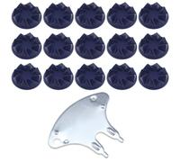 ECSiNG 22PCS Screw-in Cricket Spikes with Spanner Blue Cricket Cleat Set Replacement Suitable for Most Sneakers and Balls 22 * 10mm