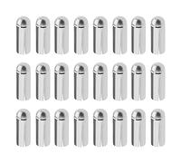 ECSiNG 24Pcs 90 Degrees Dart Wing Protector Aluminium Alloy Dart Flight Protector Professional Competition Dart Accessories 3mmx8.5mm Silver