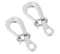 ECSiNG 2Pcs 100mm Quick Release Hook 316 Stainless Steel for Marine Boat Applications