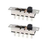 ECSiNG 2pcs 10Pin 4 Position Slide Switch 0499000070 SS-24N01 3A 250VAC 6A 125VAC Compatible with Schumacher Battery Charger