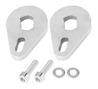 ECSiNG 2pcs 14x10mm Torque Arm with Screw and Washer 6mm Thick Stainless Steel for E-Bikes