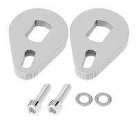 ECSiNG 2pcs 16x10mm Torque Arm with Screw and Washer 6mm Thick Stainless Steel for E-Bikes
