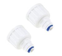 ECSiNG 2pcs 3/4inch BSP Female Thread to 1/4inch Tap Connector Pushfit Connector RO Straight Quick Connector for Garden Hose Reverse Osmosis RO Water System