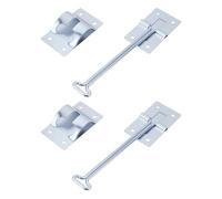 ECSiNG 2pcs 6 Inchs T-Style Door Gate Latch Zinc Coated Steel for RV Camper Trailer Door Holder, Silver