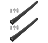 ECSiNG 2pcs 7" Short Motorcycle Antenna with Adapter Screws Compatible with Har-ley Davidson 1989-2022