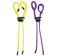 ECSiNG 2PCS Archery Finger Sling Adjustable Recurve Bow Fingersling Archery Bow Rope for Recurve Bow Replacement Accessories Purple & Yellow
