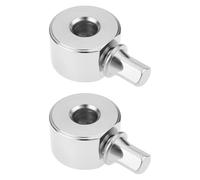 ECSiNG 2Pcs Bass Drum Beater Counterweight Steel Aperture 6.4mm for Most Drum Kit Pedals