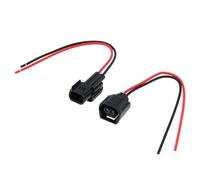 ECSiNG 2pcs Car Daytime Running Light Male Female Connector 6189-7408 6181-6851 Compatible with Honda Compatible with Accord