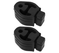 ECSiNG 2Pcs Car Exhaust Hanger Rubber Mount 1061967 1223916 1223917 Compatible with Ford C-Max Compatible with Fiesta Compatible with Focus Front Rubber Pad Black