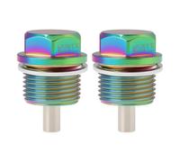ECSiNG 2PCS Car M20x1.5 Magnetic Oil Drain Plug Colorful Compatible with Subaru Impreza WRX STI Compatible with Legacy Model