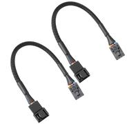 ECSiNG 2Pcs CRJ Latching 4-Pin Fan Adapter Cable Compatible with Dell motherboards 15cm