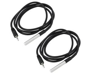 ECSiNG 2pcs DS18-B20 Temperature Sensor -10°C to 85°C with 2.5mm Connecter 1m Compatible with Sonoff TH10/16