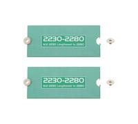 ECSiNG 2PCS M.2 NGFF/NVME Length Extend Adapter 2230-2280 SSD Extension Bracket Card Plate for PC Computer Case 50x22x0.9mm