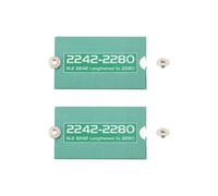 ECSiNG 2PCS M.2 NGFF/NVME Length Extend Adapter 2242-2280 SSD Extension Bracket Card Plate for PC Computer Case 38x22x0.9mm