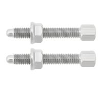 ECSiNG 2PCS M8x1.25 Stainless Steel Chain Adjuster Bolts and Nuts Compatible with HONDA 85 125 150 250 450 R 2004-2020