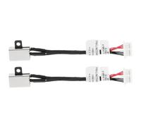 ECSiNG 2PCS Power Jack Connector Cable 06VV22 0ND3N8 DC Charging Port Cable Compatible with Dell Inspiron 7586 7786 2-in-1 13-7390 7391 17-7791 Series Laptop