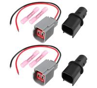 ECSiNG 2Pcs Side Marker Light Bulb Socket Connector Wire Harness Kit 6R3Z-13411-BA Compatible with Ford Mustang 2005-2023