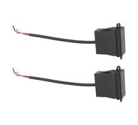 ECSiNG 2Pcs Single USB Car Charger Socket with Dust Cover 2.4A 12V/24V for Small Bridge Off-Road Car RV 18x29x33mm