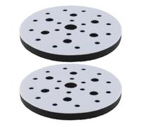 ECSiNG 2PCS Soft Sponge Interface Pad 150mm Diameter 25 Holes Hook & Loop Soft Buffer Sponge Interface Cushion Pad for Sanding Pads