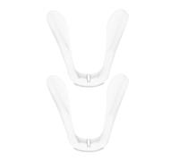 ECSiNG 2pcs U Shaped Eyeglasses Nose Pads Anti-Slip Silicone Eye Glasses Bridge Rubber Saddle Strap Plug-in Eyeglasses Nose Piece Replacement Transparent