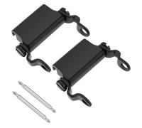 ECSiNG 2PCS Watch Adapter Compatible with 20mm Lug Width Watches Stainless Steel Watch Converter with Spring Rod Black