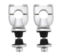 ECSiNG 2X 7/8" Handlebar Riser Mounting Clamp with Rubber Inserts Compatible With Honda CRF XR50 22mm Dirt Pit Bike Handlebar Clamp