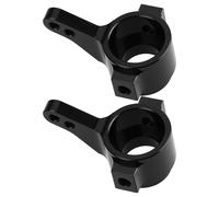 ECSiNG 2x RC Car Front Steering Adjustable Steering Bracket Aluminum Compatible With CC-01 CC01 GPM TA3021 Black