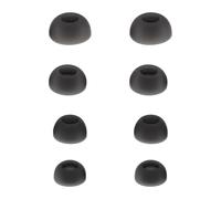 ECSiNG 4 Pairs of Silicone Earplugs Replacement Earplugs in Sizes XS/S/M/L Compatible with JBL Live Beam 3 and Live Buds 3 Earbuds Black
