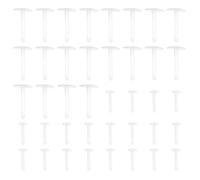 ECSiNG 40pcs Luncheon Meat Bait Stops Clear Plastic Terminal Tackle Accessories Carp Fishing Hook Bait Accessories for Coarse Fishing Wary Carp