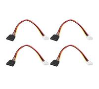 ECSiNG 4pcs 15Pin SATA Female to 4 Pin VH3.96 Power Cable for PC Hard Drives Optical Drives 30cm