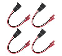 ECSiNG 4Pcs 2Pin Car Speaker Adaptor Wire SAC-41005 Compatible with VW Compatible with Skoda