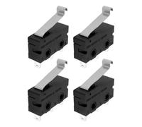 ECSiNG 4Pcs 3-Pin Silver Dot Crank Micro Switch 5A 125VAC / 3A 250VAC Replaces SS-5GL13