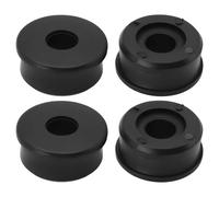 ECSiNG 4pcs 35mm to 1/2" Reducer Bushes Wheel Barow Wheel Spacers Replacement Reducer Bushes fit 35mm Wheelbarrows Plastic Black