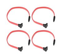 ECSiNG 4pcs 7 Pin SATA to Right-Angle Motherboard Data Cable 20cm for HDD DVD Drive
