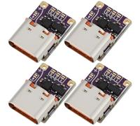 ECSiNG 4Pcs PD QC to DC Power Adapter Fast Charging Trigger Module 5-48V Type-C Interface