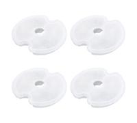 ECSiNG 4pcs Pet Fountain Replacement Filters for 84oz/2.5L Stainless Steel Pet Fountain Filter 4.05x3.9inch